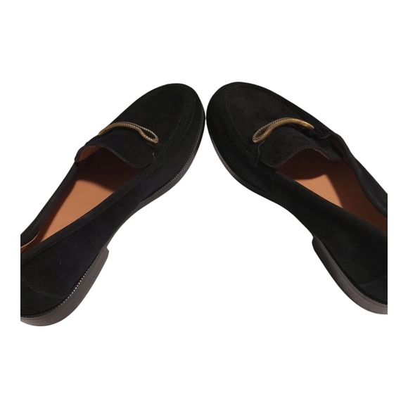 Joie Linita Black and Gold Slip-On Loafers with Textured Fabric Size 9.5 - Picture 6 of 9